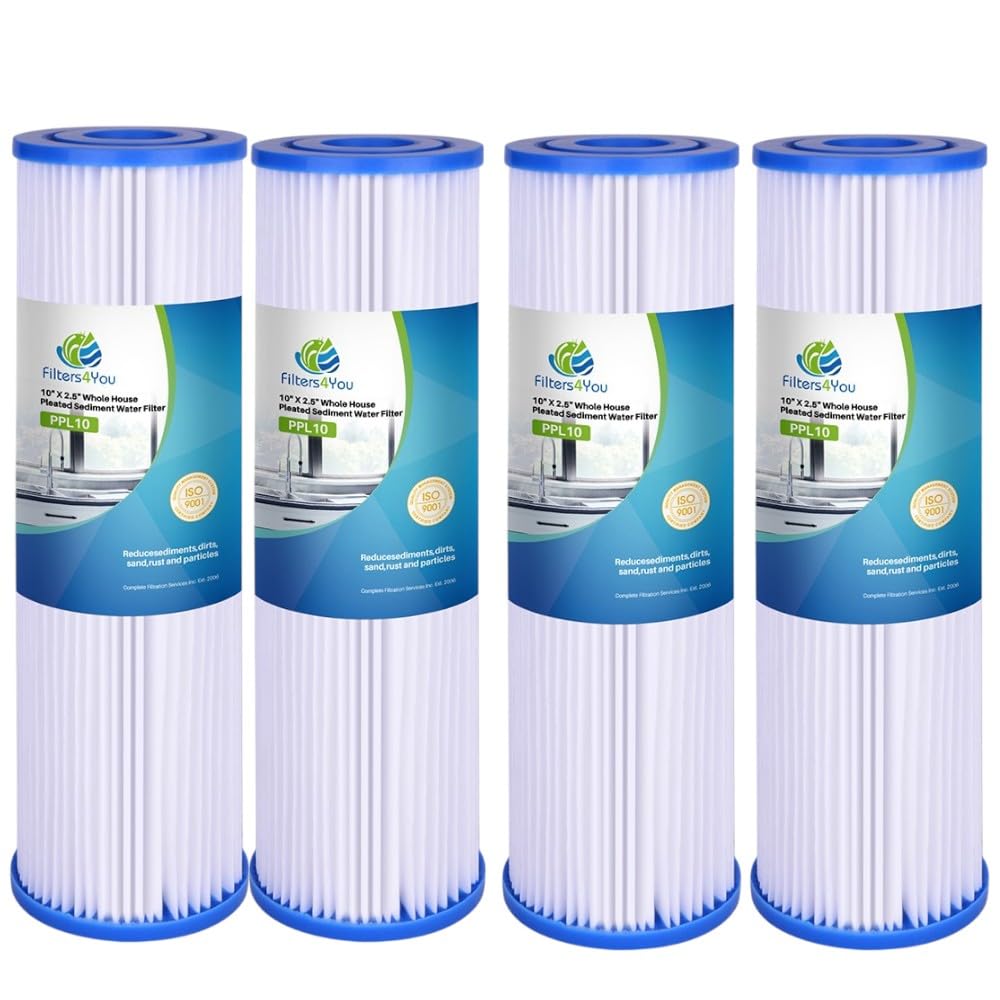 CFS 4-pack pleated polyester filters in packaging, ready for W34-PR systems.