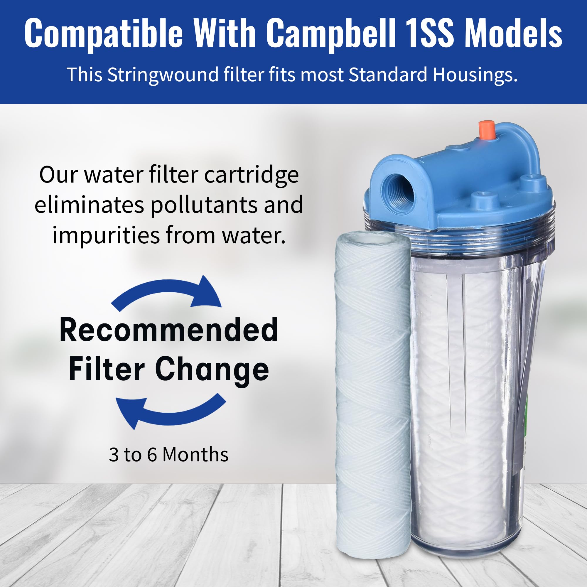 CFS 5-micron sediment filter close-up view