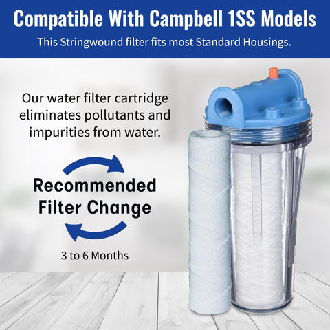 CFS 5-micron sediment filter close-up view