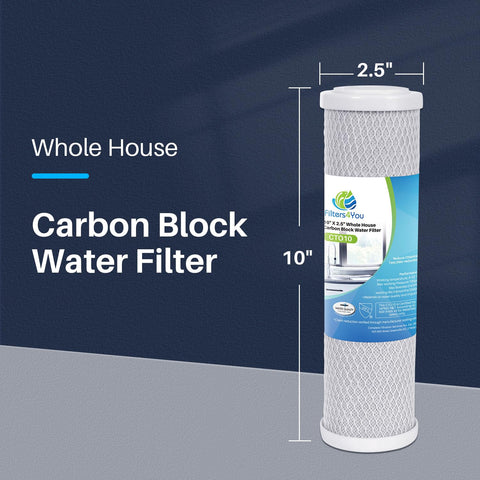 CFS carbon block filter for GE GXWH20F compatibility with deeper filtration.