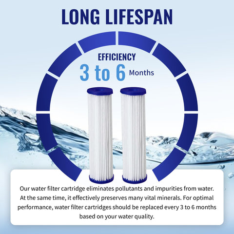 WVC34 compatible cartridge works with common housings for better filtration.