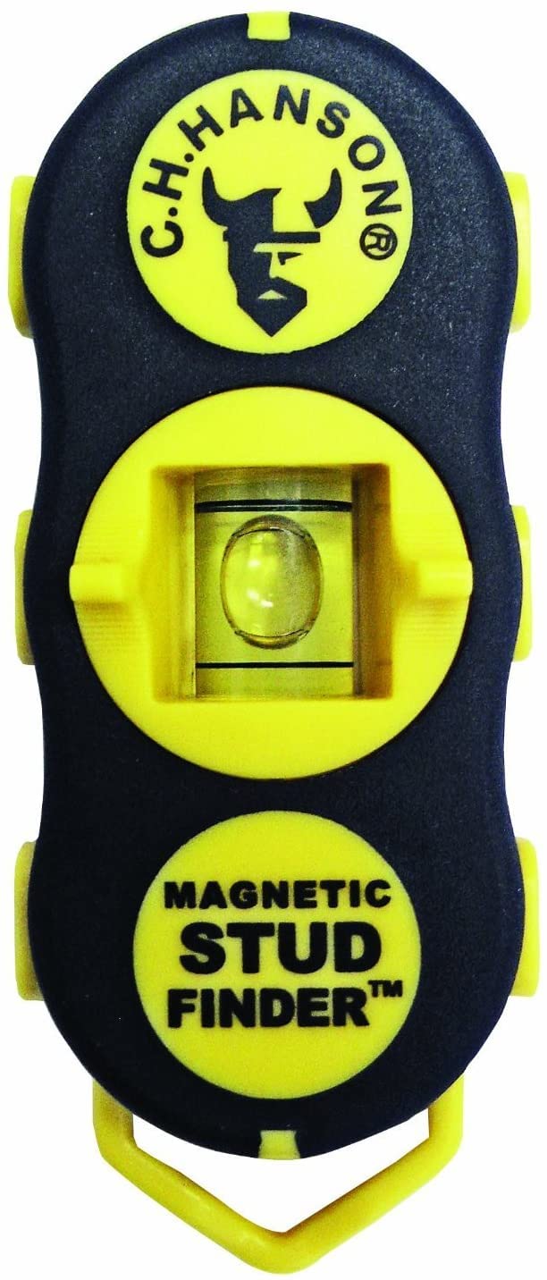 CH Hanson 3040 magnetic stud finder locating studs behind walls for secure mounting