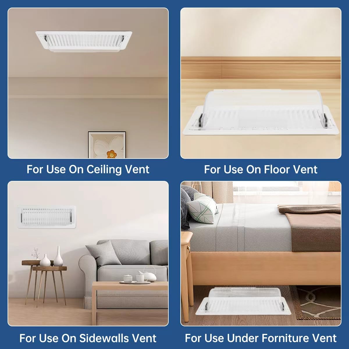 CH24Globall easy-installation vent deflector stays securely with strong magnets.