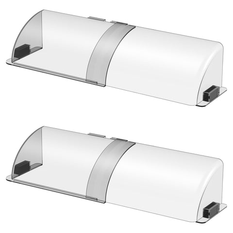 CH24Globall magnetic vent deflector mounted on a metal vent redirects airflow for comfort.