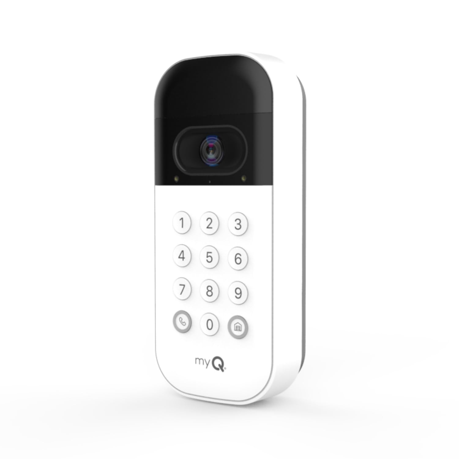 CHAMBERLAIN myQ Video Keypad wide-angle camera provides full garage view for monitoring