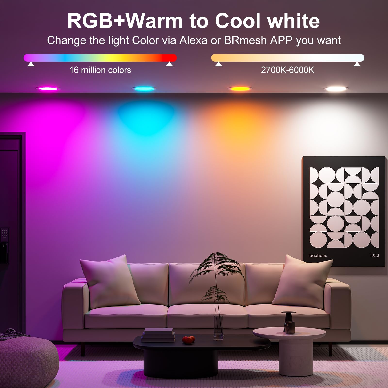ChangM BT Mesh coverage illustration demonstrating scalable multi-light control.