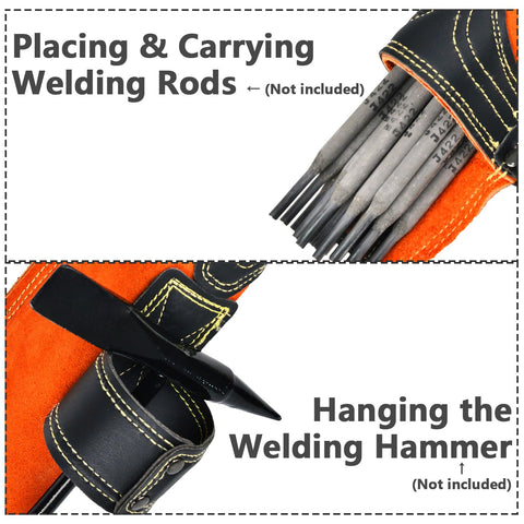 Chanharm welding rod bag front view showing rod capacity