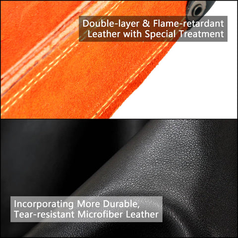 Chanharm kevlar stitching close-up on welding rod bag