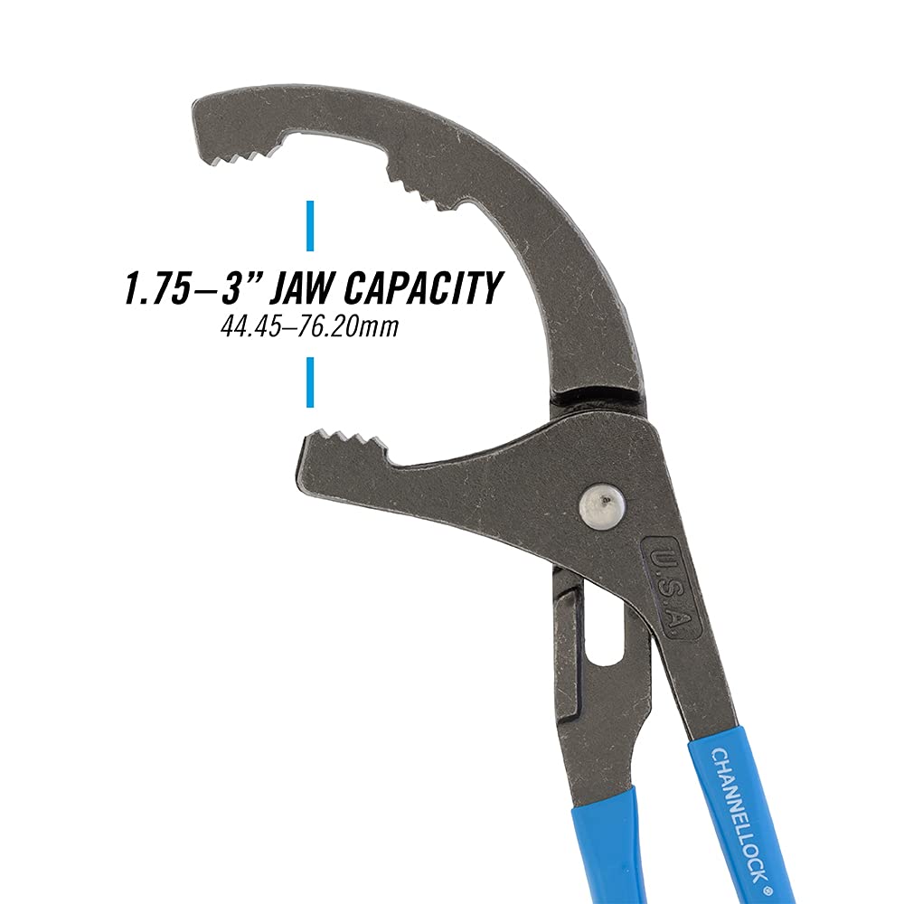 Channellock 209 versatile tool for filters and PVC fittings
