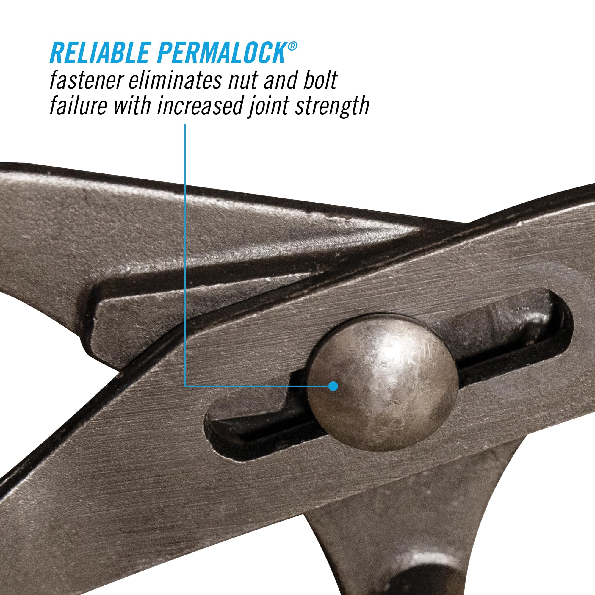 Channellock 209 permalock fastener showing secure joint design