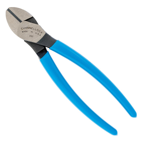 Channellock 337 diagonal cutters in action showing precise edge for clean cuts