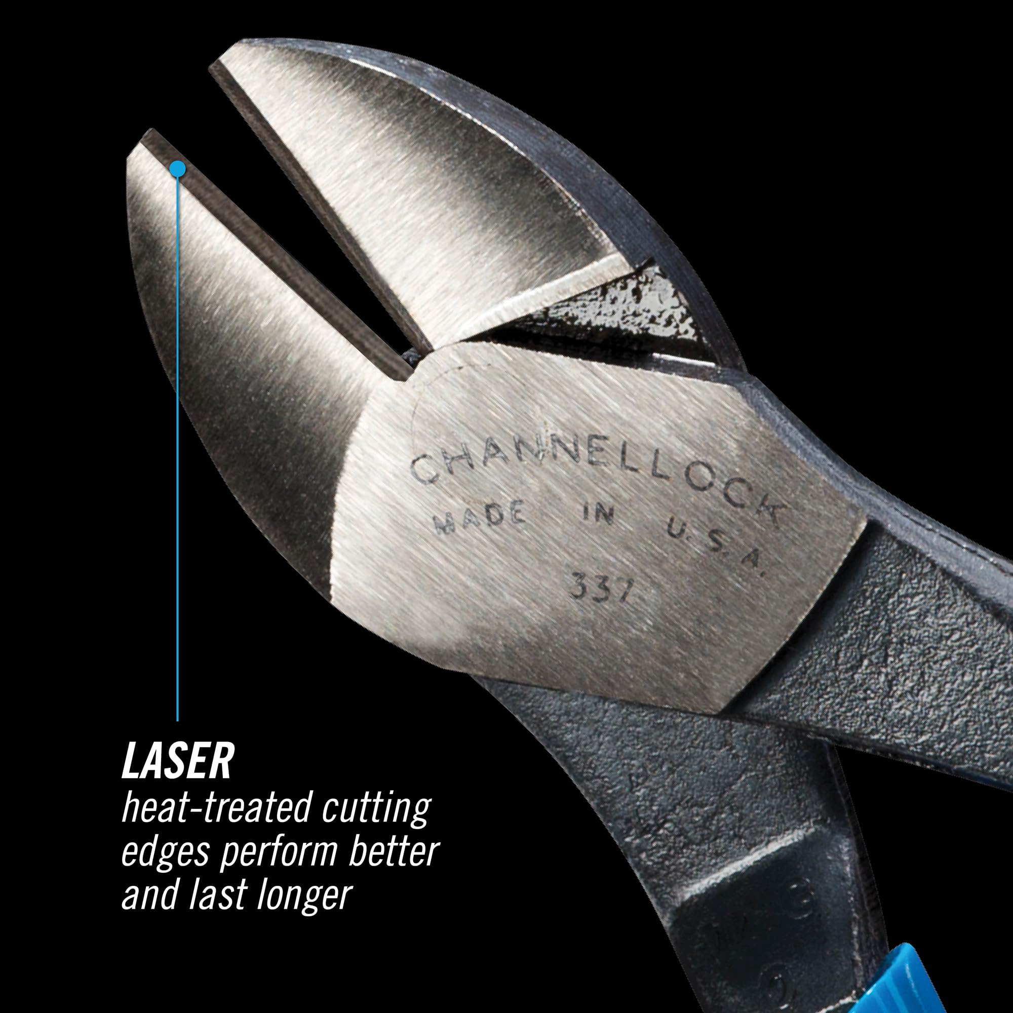 Heat-treated high-carbon steel body of Channellock 337 for lasting durability
