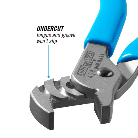 Channellock 424 undercut tongue-and-groove design boosts no-slip action