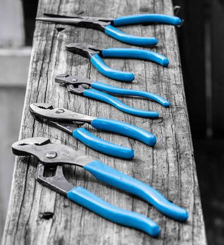 Channellock 526 serrated jaw gripping pipes and bolts securely