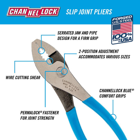 Channellock 526 integrated wire cutting shear for quick cuts