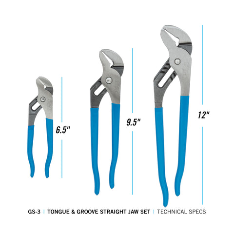 Channellock 6-5 inch pliers showcase a strong grip for plumbing and automotive repairs