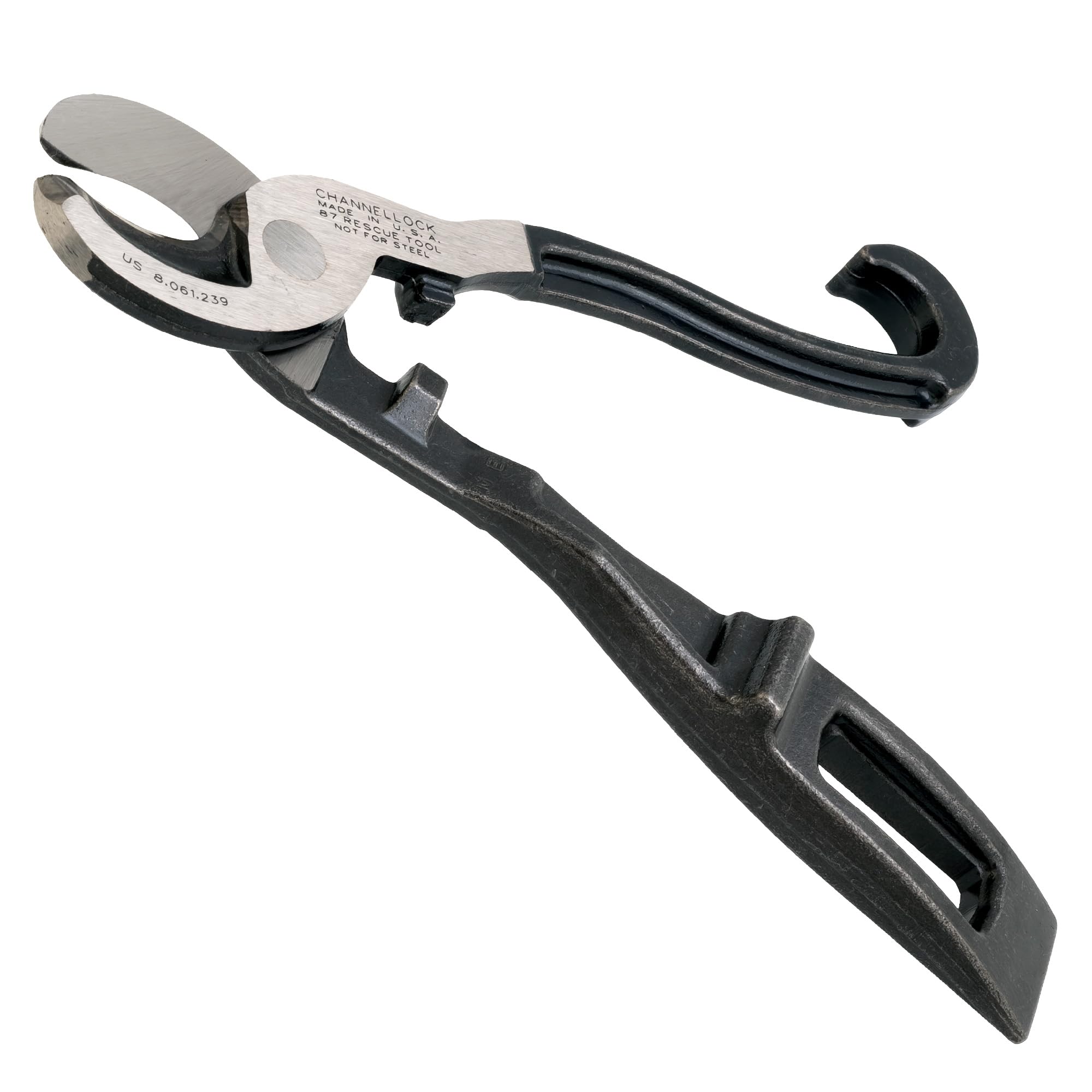 Channellock 87 Rescue Tool in bunker pocket for rapid access.