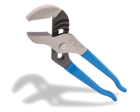 ChannelLock 8-inch long nose plier designed for precise reach in tight spaces.
