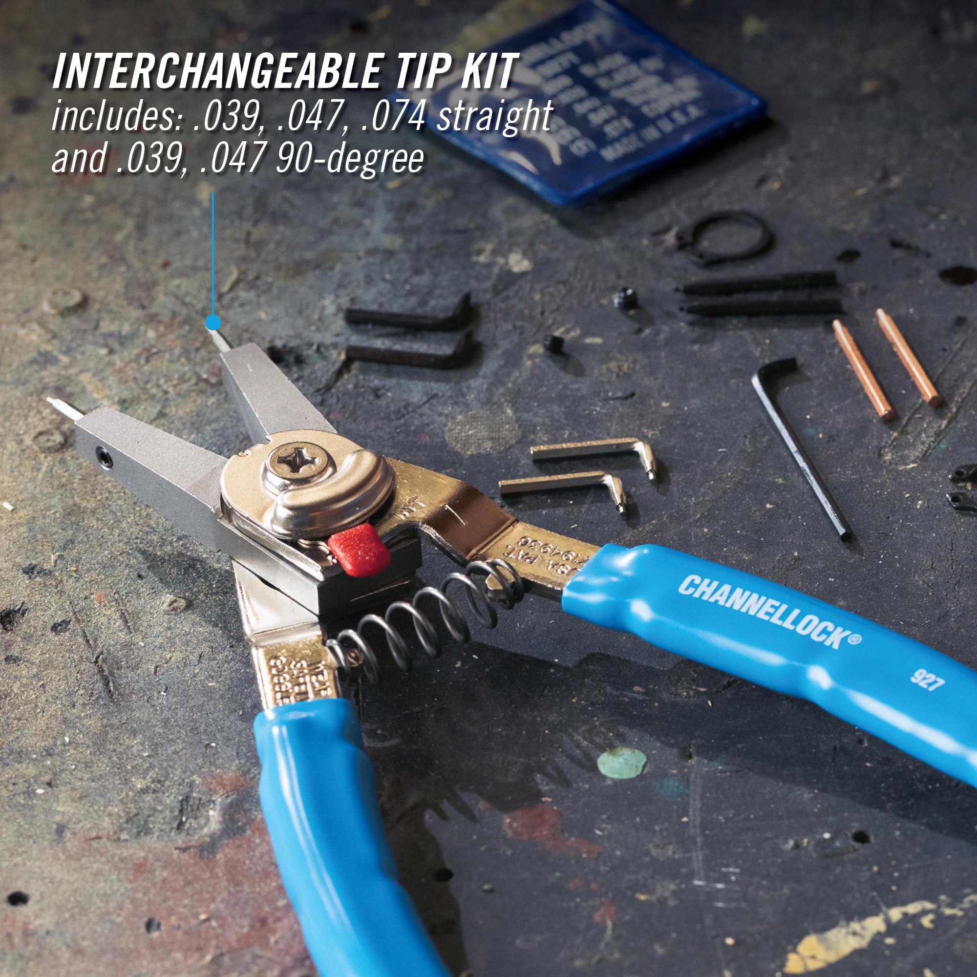 Channellock 927 heavy-duty return spring supports steady handling.