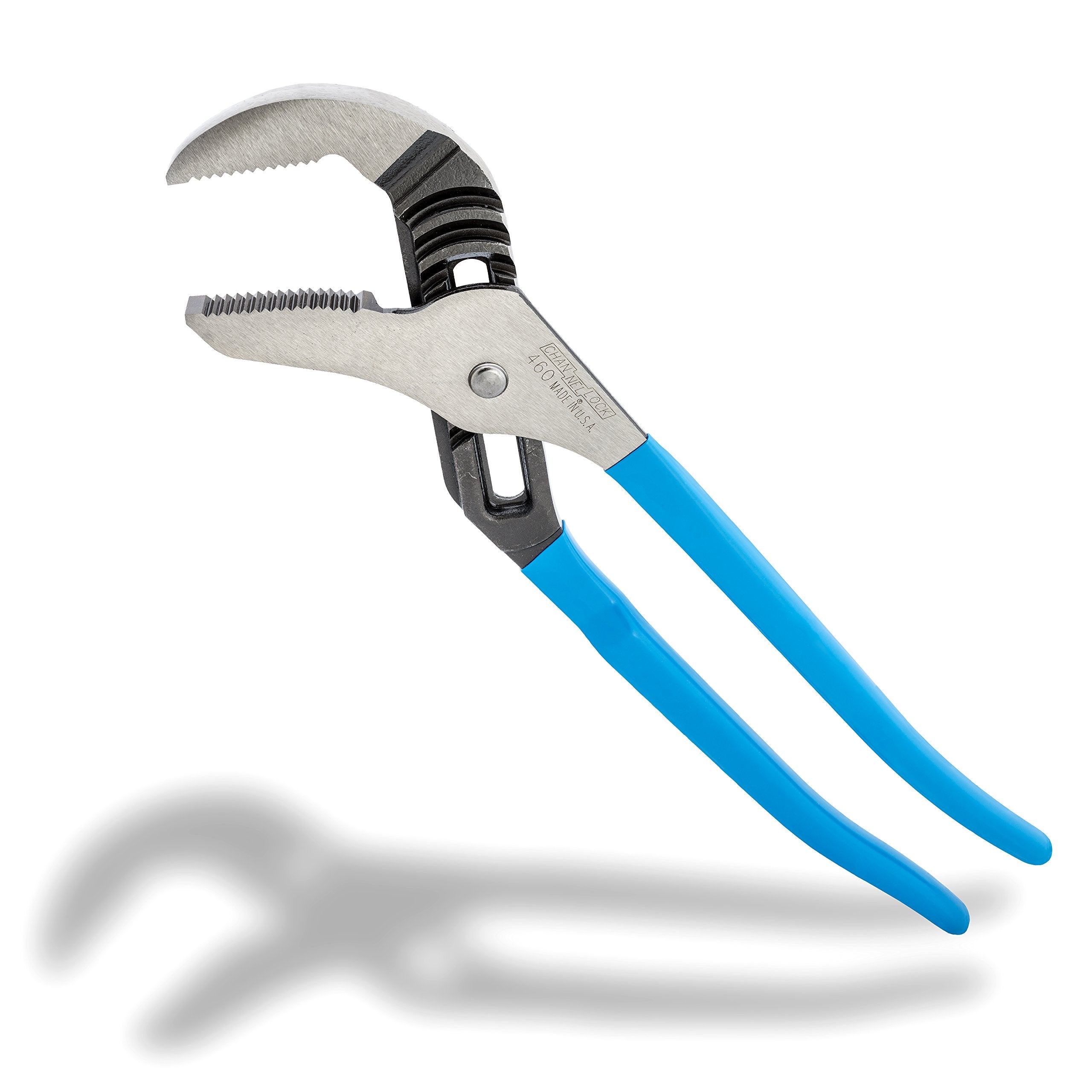 Channellock blue grips provide comfortable handling during extended use.