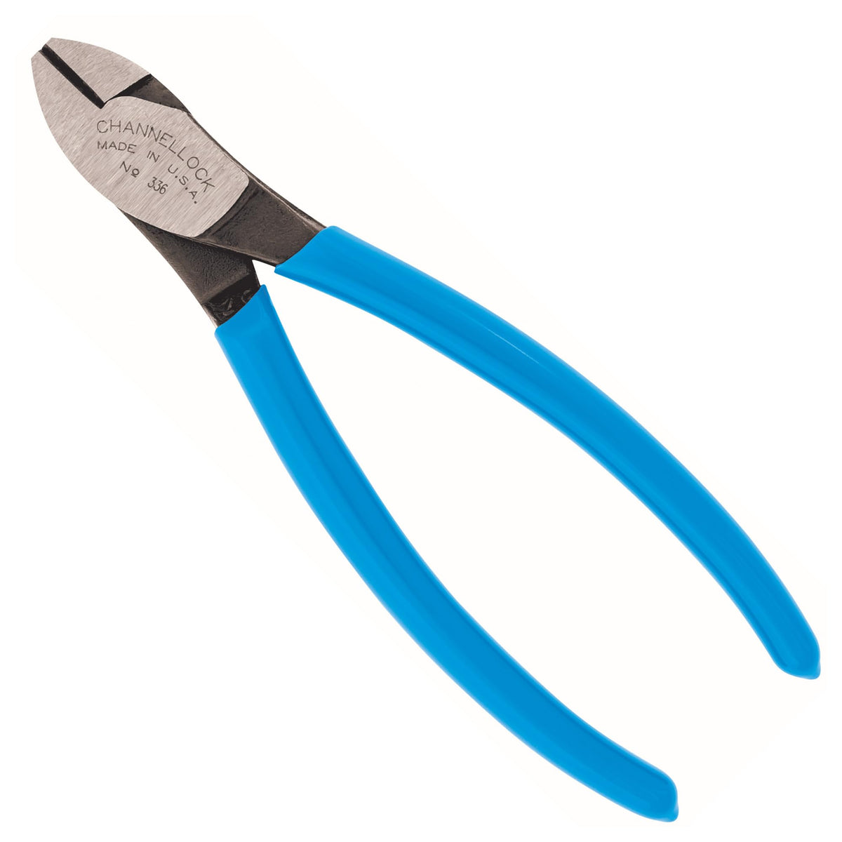 Channellock E336 knife-and-anvil edge for clean, precise cuts across materials.