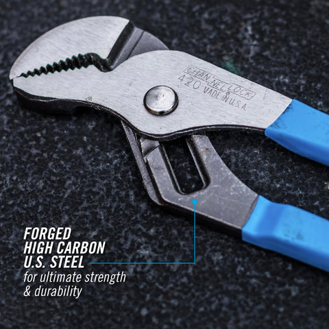 Channellock GS-1 laser-hardened teeth provide strong bite and long life