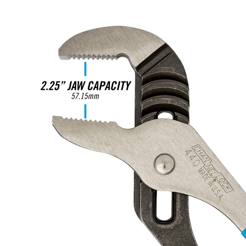Channellock Permalock fastener reduces nut and bolt failure.