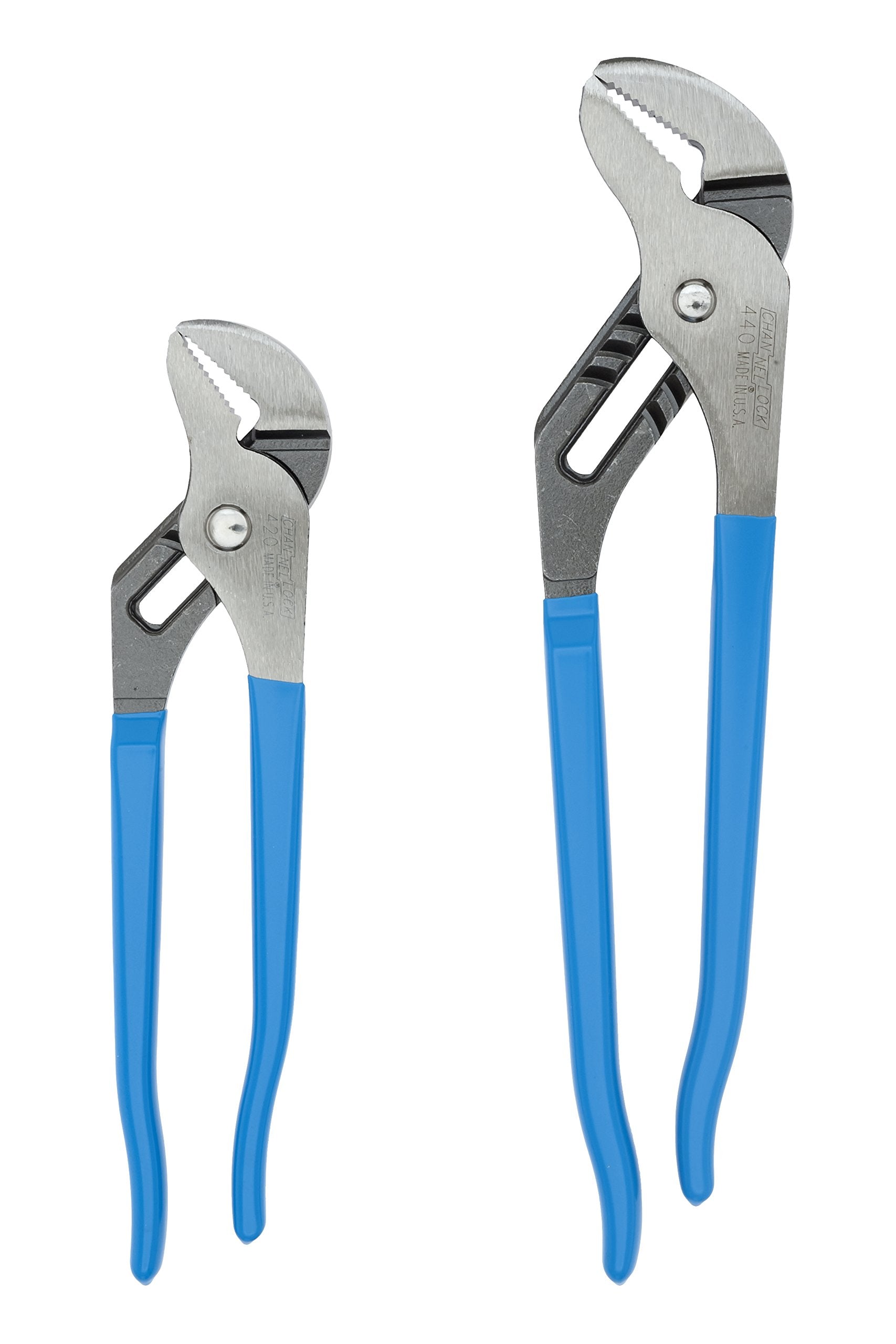 Channellock TG 9.5-inch pliers with undercut jaw for slip-free grip on heavy tasks