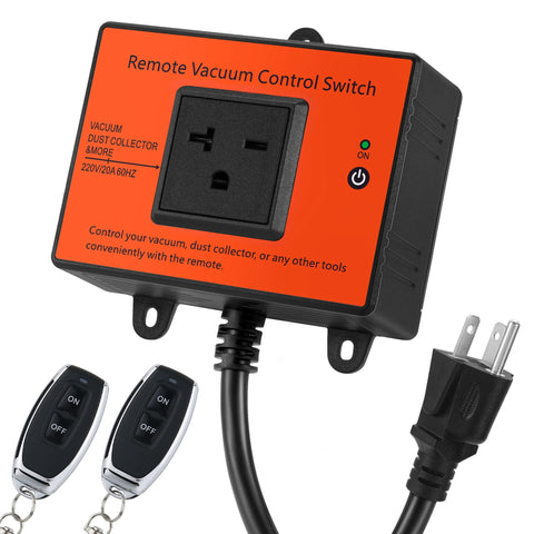 CHAOSEND automatic remote switch front view for convenient remote dust control.