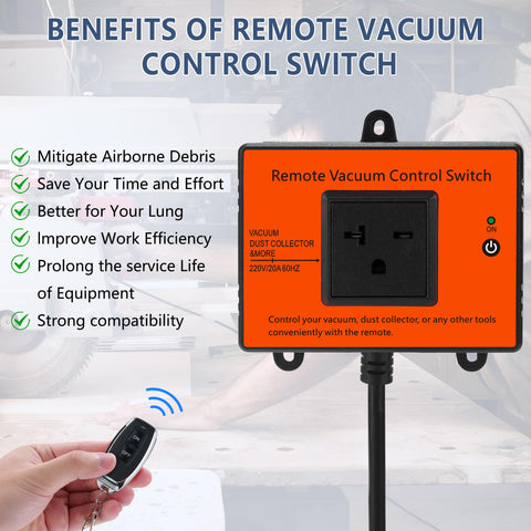 CHAOSEND remote switch in hand showing portable control for quick setup.