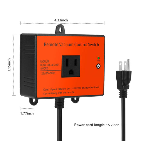 CHAOSEND compatible with vacuums, dust collectors, and saws for quick power control