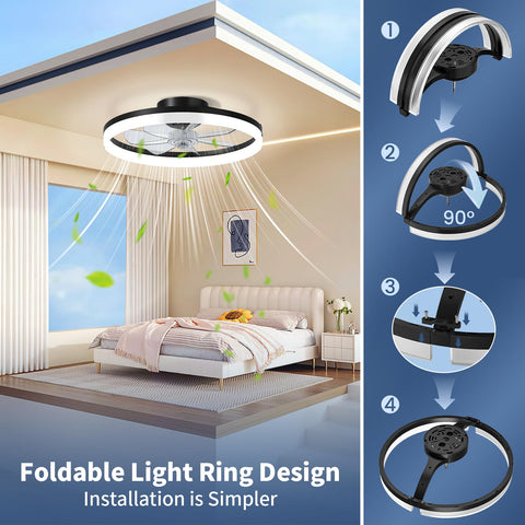 CHAREADA app control for convenient smart lighting and cooling.