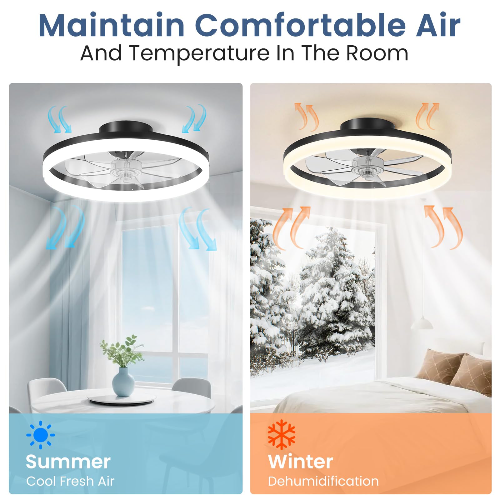 CHAREADA dimmable LED light with 3000K to 6000K range.
