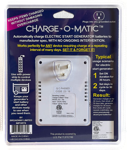 Charge-O-Matic in use with a power strip controlling several chargers