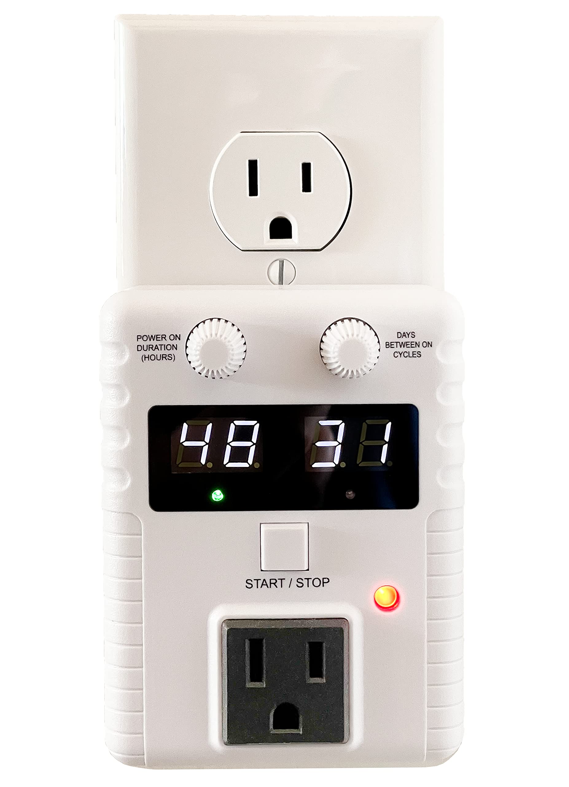Charge-O-Matic side view highlighting compact design for home or workshop use