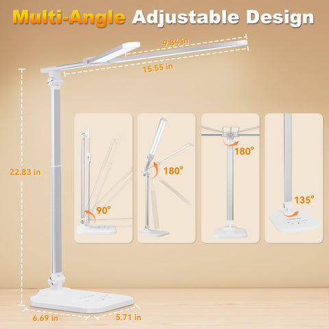 CHARYJOD folding design saves desk space when not in use.