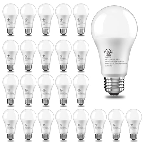 CHARKEE 24-pack LED bulbs with daylight 5000K for bright living spaces