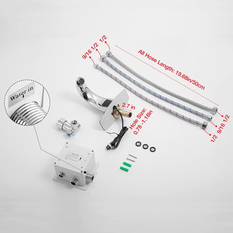 Charmingwater installation accessories included for easy setup