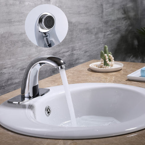 Charmingwater stainless-brass assembly provides durable construction with a modern chrome look