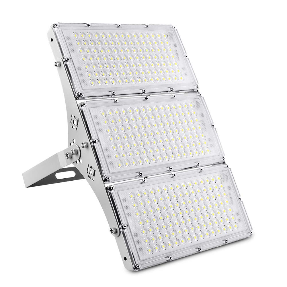 CHARON 300W LED flood light front view with high brightness for outdoor security
