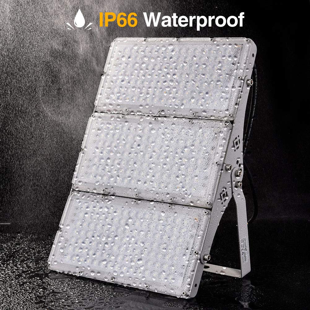 CHARON 300W LED flood light thickened heat sink aids heat dissipation for longevity