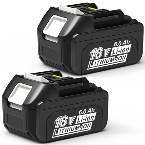 CHAUNVEN 6.0Ah 18V battery replacement image—extended runtime for Makita tools.