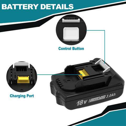 CHAUNVEN battery in use with Makita tools for reliable performance
