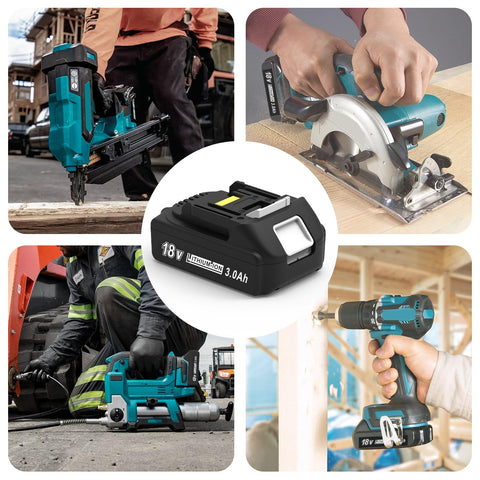 CHAUNVEN compatible 18V LXT chart showing broad tool compatibility