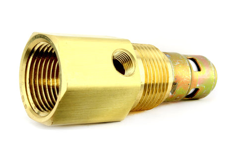 CHECK VALVE top connection view for air compressors; promotes one-way air flow.