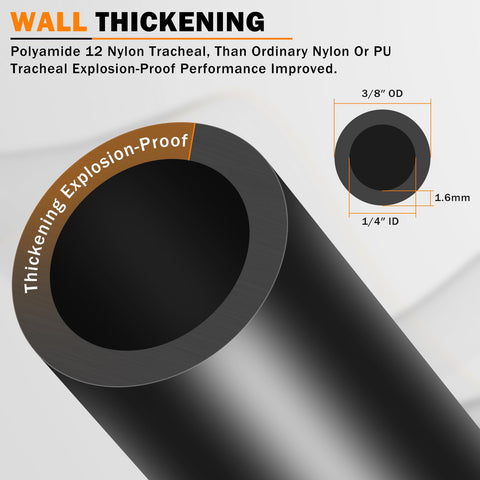 CheeMuii pa12 dot air line handles up to 800 psi