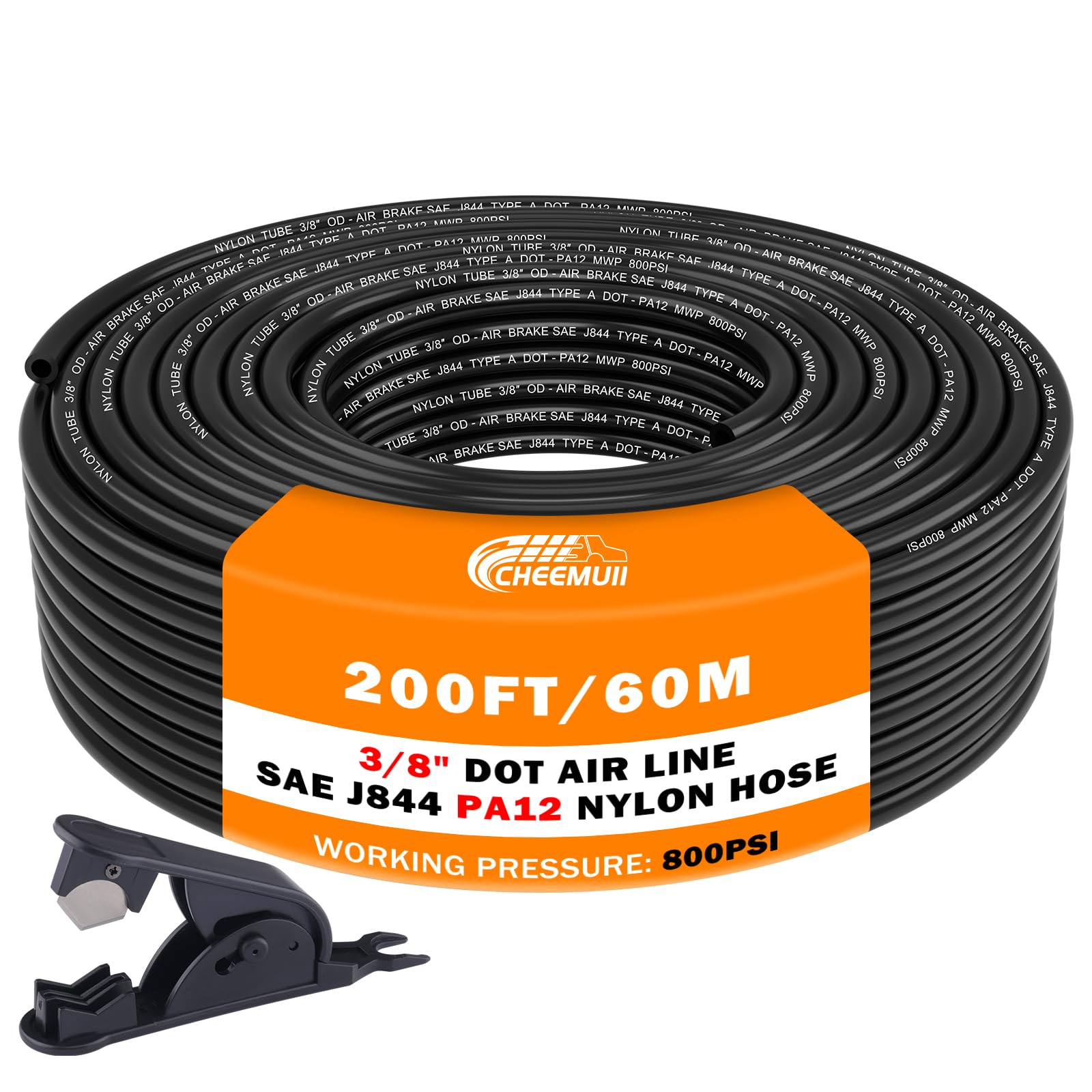 CheeMuii pa12 dot air line outer view highlighting durability for demanding uses
