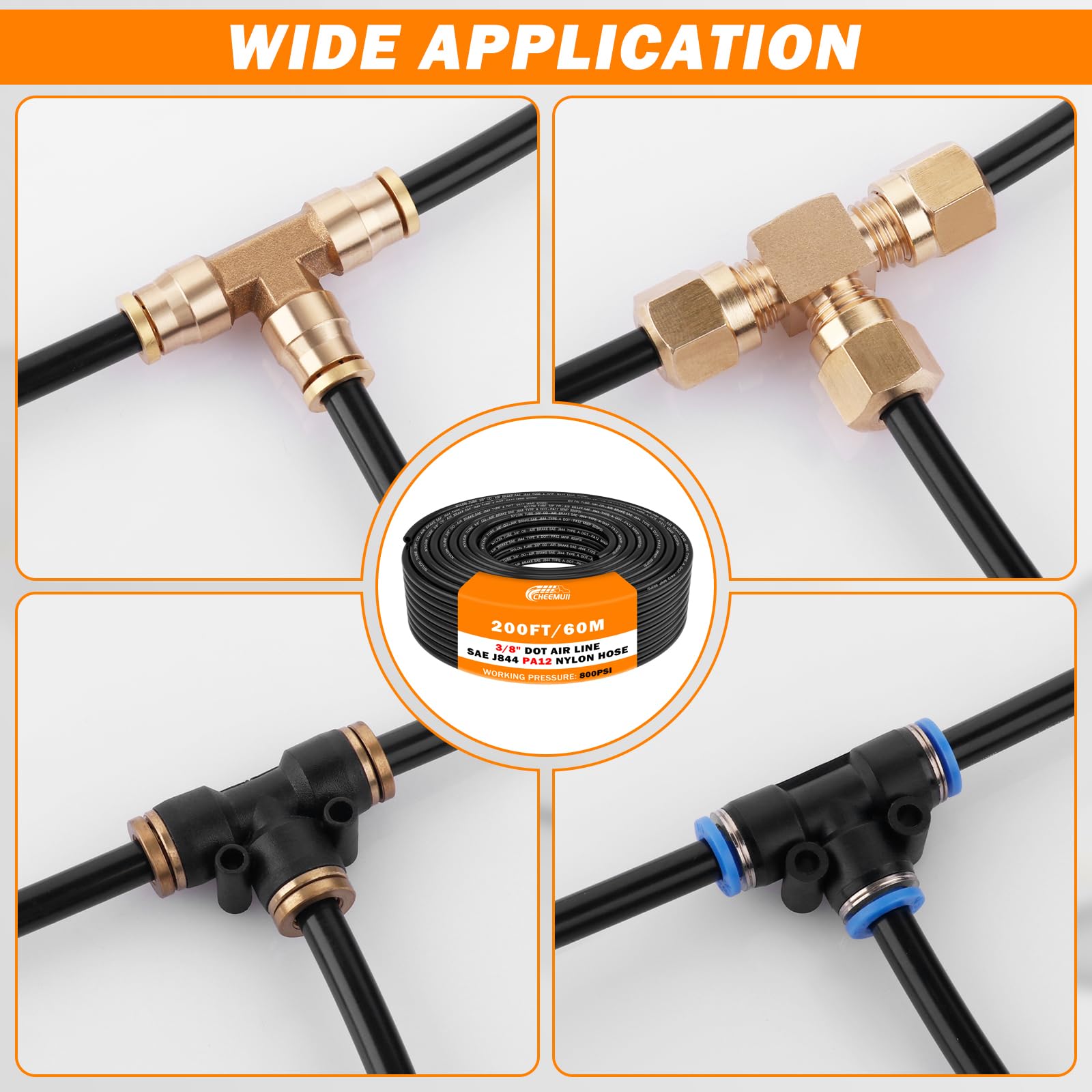 CheeMuii reinforced tubing durability for wear resistance