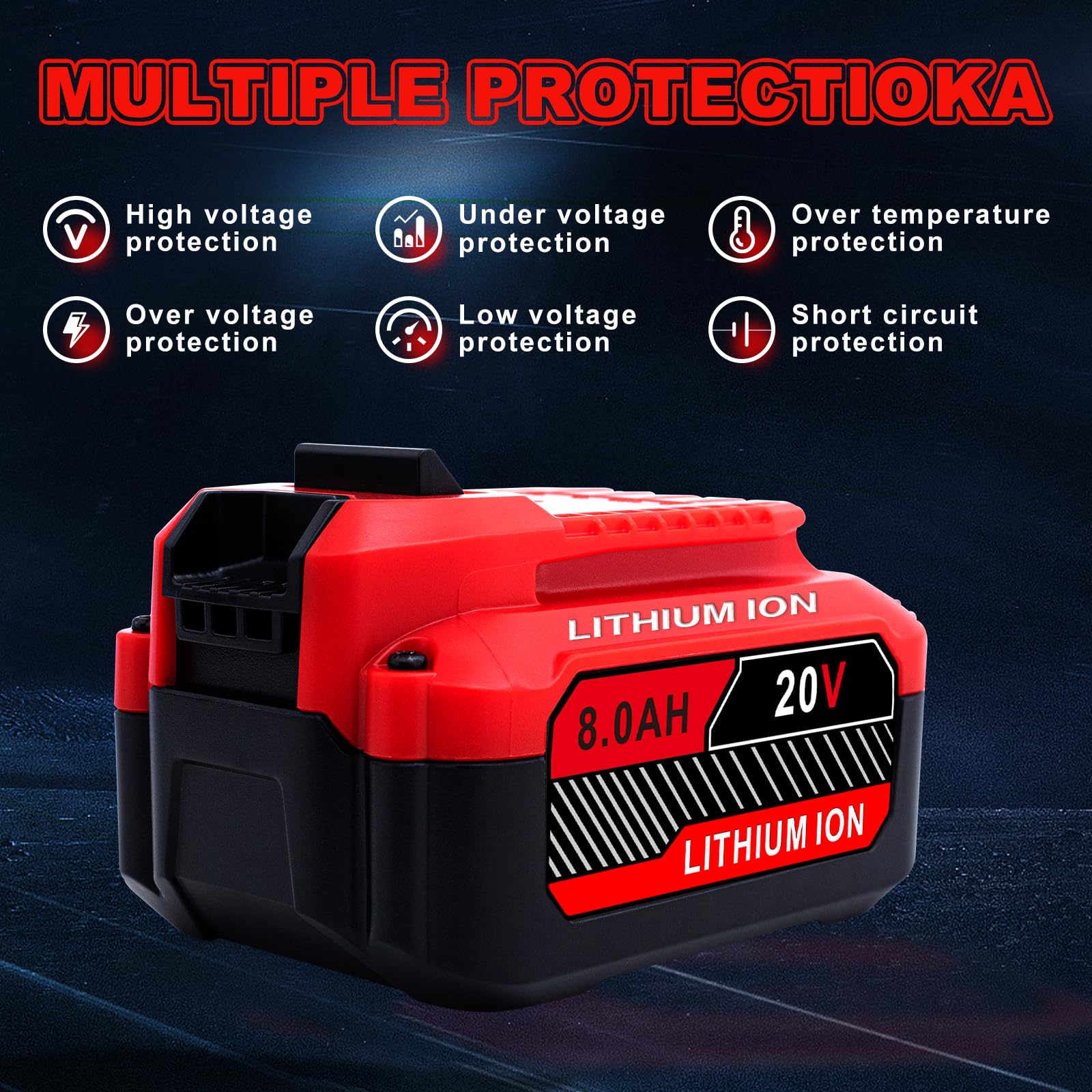 Cheerlark 20V battery and charger pair supports quick Craftsman compatibility.