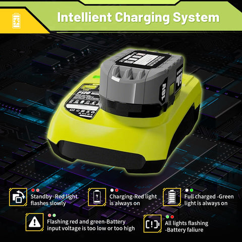 Cheerlark 18V battery compatible with Ryobi P102 and ONE+ tools